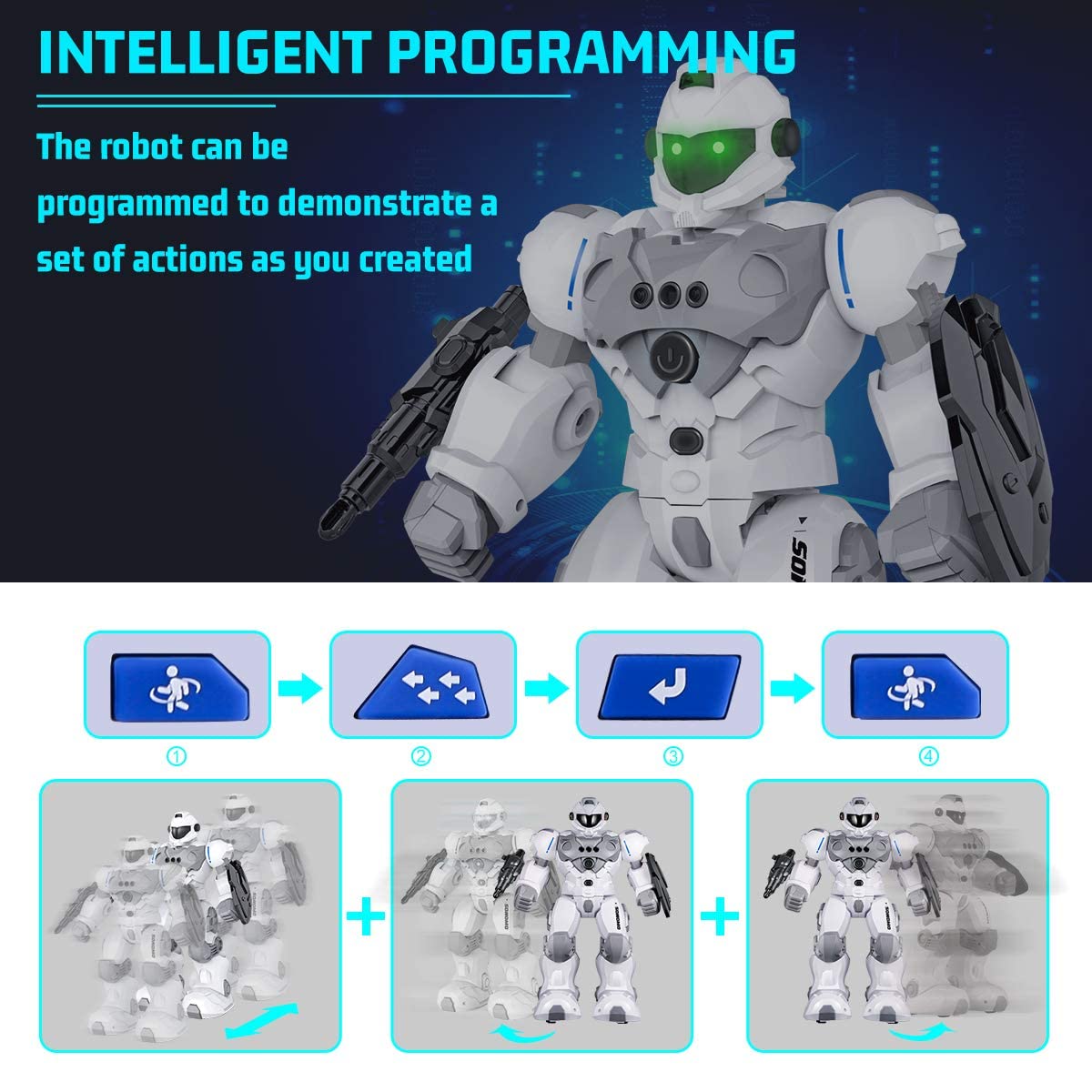 toys その他 that Intelligent Kids for Gifts Robot RC Boys, Old Year 6-9 for Toys like boys その他